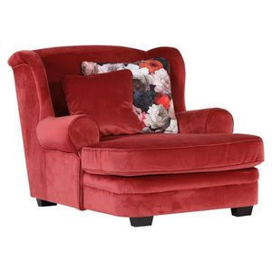 Ambia Home KŘESLO UŠÁK, textil, červená obraz