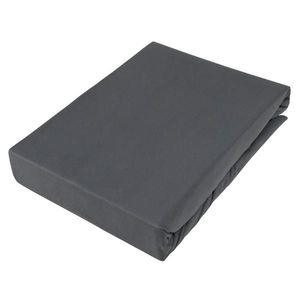 Novel BOXSPRINGOVÉ PROSTĚRADLO, žerzej, antracitová, 90/220 cm obraz