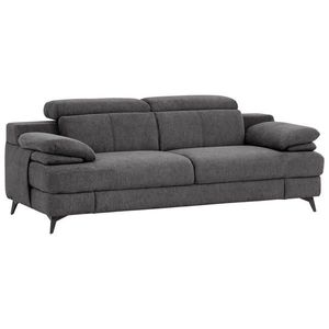 Livetastic DVOUMÍSTNÁ POHOVKA, textil, tmavě šedá obraz