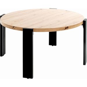 KONFERENČNÍ STOLEK, barvy dubu, kov, kompozitní dřevo, 75/75/42 cm obraz