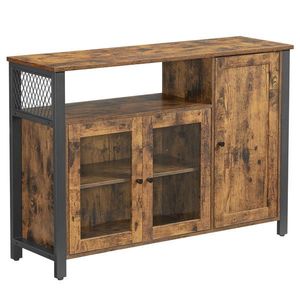 Boxxx KOMODA, hnědá, černá, 110/75/33 cm obraz