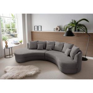 Livetastic SEDACÍ SOUPRAVA, textil, šedá obraz