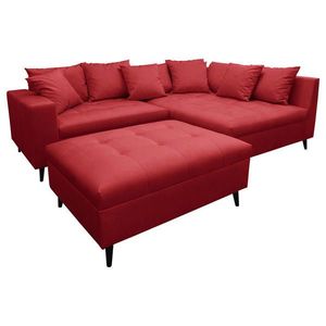 MID.YOU ROHOVÁ SEDAČKA, textil, červená obraz