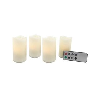 X-Mas LED SVÍČKA plast, přírodní materiály obraz