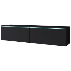 P & B NÍZKÁ KOMODA, barvy grafitu, 140/30/33 cm obraz