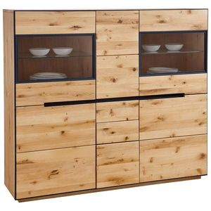 Linea Natura VYSOKÁ KOMODA, divoký dub, barvy dubu, 155/136/38 cm obraz