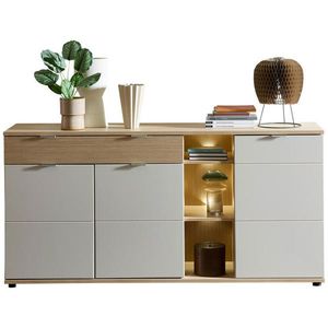 Stylife ŠIROKÁ KOMODA, barvy dubu, kašmírová, 178/87/44 cm obraz