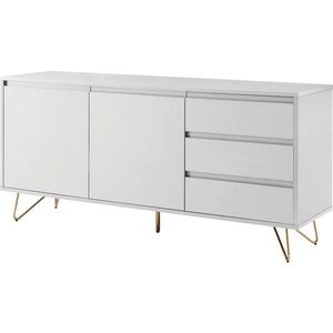 Livetastic ŠIROKÁ KOMODA, bílá, 150/70/40 cm obraz
