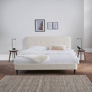 Livetastic ČALOUNĚNÁ POSTEL, 180/200 cm, bílá obraz