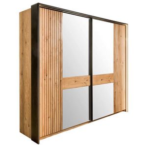Linea Natura SKŘÍŇ S POSOUVACÍMI DVEŘMI, dub, barvy dubu, 242/214/67 cm obraz