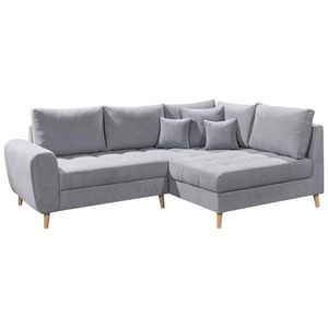 MID.YOU ROHOVÁ SEDAČKA, textil, kompozitní dřevo, světle šedá obraz