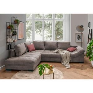 MID.YOU ROHOVÁ SEDAČKA, textil, šedohnědá obraz