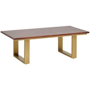 MID.YOU KONFERENČNÍ STOLEK, barvy zlata, barvy vlašských ořechů, dřevo, kov, 120/40/60 cm obraz