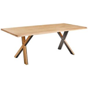 Linea Natura JÍDELNÍ STŮL, divoký dub, černá, barvy dubu, 200/100/76 cm obraz