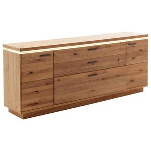 Linea Natura ŠIROKÁ KOMODA, trámový dub, barvy dubu, 210/84/44 cm obraz