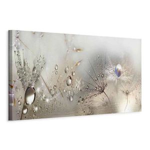 artgeist MALBA NA PLÁTNĚ, abstraktní, květiny, 120/40/1.2 cm obraz