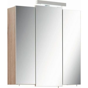 Xora ZRCADLOVÁ SKŘÍŇKA, barvy dubu, 68/73/20 cm obraz