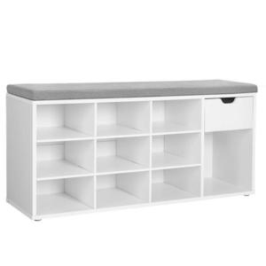 Boxxx LAVICE S BOTNÍKEM, šedá, bílá, 104/48/30 cm obraz