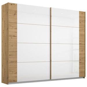 Rauch Möbel SKŘÍŇ S POSUVNÝMI DVEŘMI, bílá, dub artisan, 226/210/62 cm obraz