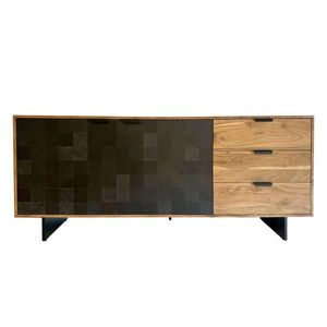 Livetastic ŠIROKÁ KOMODA, akácie, černá, barvy akácie, 175/76/40 cm obraz