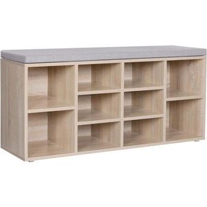 Boxxx LAVICE S BOTNÍKEM, šedá, barvy dubu, 104/48/30 cm obraz