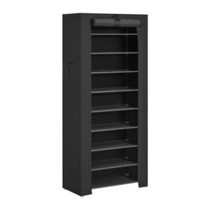 Boxxx REGÁL NA BOTY, černá, 58/160/28 cm obraz