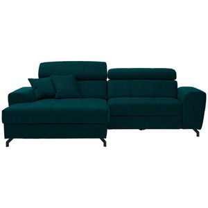 Carryhome ROHOVÁ SEDAČKA, textil, petrolej obraz