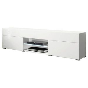 P & B NÍZKÁ KOMODA, vysoce lesklá bílá, 180/45, 4/32, 5 cm obraz