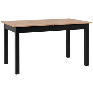 MID.YOU JÍDELNÍ STŮL, černá, dub artisan, 140/80/76, 5 cm obraz