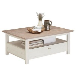 Hom`in KONFERENČNÍ STOLEK, šedá, bílá, kompozitní dřevo, 110/80/45 cm obraz