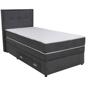 Hom`in POSTEL BOXSPRING, 90/200 cm, tmavě šedá obraz