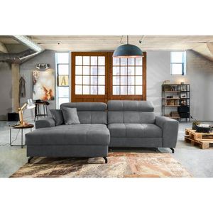 Carryhome ROHOVÁ SEDAČKA, textil, šedá obraz