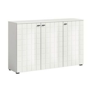 MID.YOU ŠIROKÁ KOMODA, vysoce lesklá bílá, 138/87/37 cm obraz