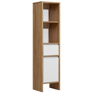 Xora MIDI SKŘÍŇKA, bílá, barvy dubu, 33/136/28 cm obraz