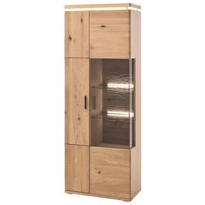 Linea Natura KOMBINACE VITRÍN, trámový dub, dub bianco, 75/204/37 cm obraz