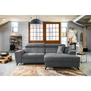 Carryhome ROHOVÁ SEDAČKA, textil, šedá obraz