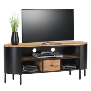 Ambia Home KOMODA POD TELEVIZI, akácie, černá, barvy akácie, 145/60/40 cm obraz