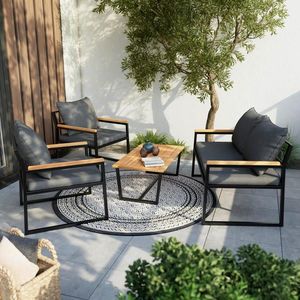 Ambia Garden ZAHRADNÍ SADA dřevo, kov, textil obraz