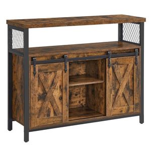 Boxxx KOMODA, černá, hnědá, 100/80/33 cm obraz