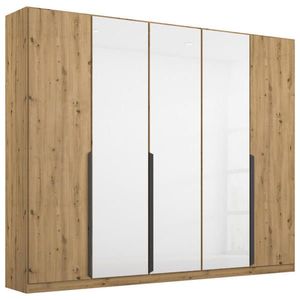 Rauch Möbel ŠATNÍ SKŘÍŇ S OTOČNÝMI DVEŘMI, bílá, dub artisan, 225/210/54 cm obraz
