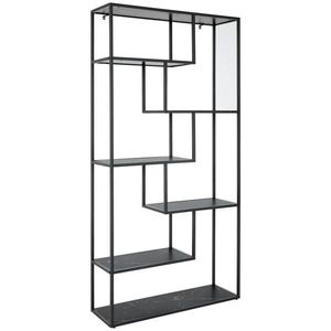 MID.YOU REGÁL, černá, železo, 100/200/32 cm obraz