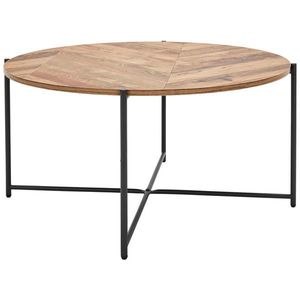 MID.YOU KONFERENČNÍ STOLEK, přírodní barvy, černá, kov, kompozitní dřevo, 83/83/40 cm obraz