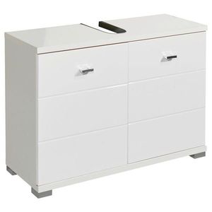 Livetastic SKŘÍŇKA POD UMYVADLO, vysoce lesklá bílá, bílá, 80/57/31 cm obraz