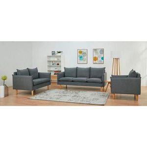 Livetastic TŘÍMÍSTNÁ POHOVKA, textil, tmavě šedá obraz