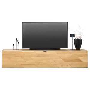 Linea Natura NÍZKÁ KOMODA, divoký dub, černá, divoký dub, 180/35, 2/42 cm obraz
