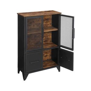 Boxxx KOMODA, hnědá, černá, 70/100/33 cm obraz