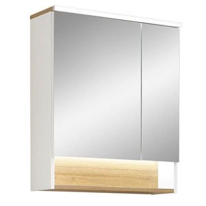 Xora ZRCADLOVÁ SKŘÍŇKA, bílá, 60/71, 6/21, 4 cm obraz