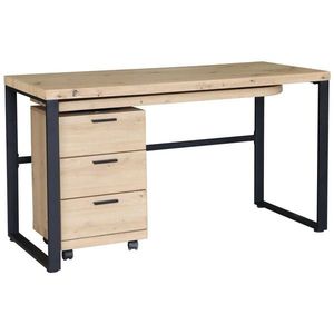 Venda PSACÍ STŮL, černá, barvy dubu, 140/60/76 cm obraz