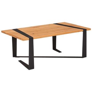 Livetastic KONFERENČNÍ STOLEK, přírodní barvy, černá, dřevo, kov, 110/60/41 cm obraz
