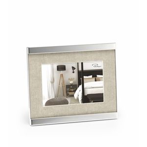 Fotorámeček Home, 10 x 15 cm, nikl, látka - Philippi obraz